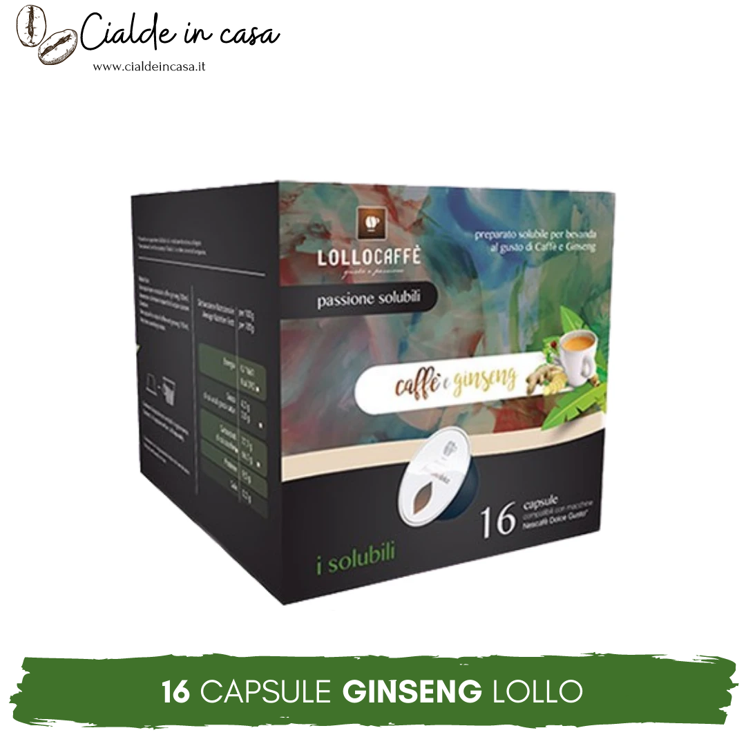 16 Capsule Lollo Caffè e Ginseng Compatibili Dolce Gusto – cialdeincasa