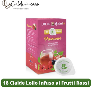 18 Cialde Tisana ai Frutti Rossi Lollo Caffè