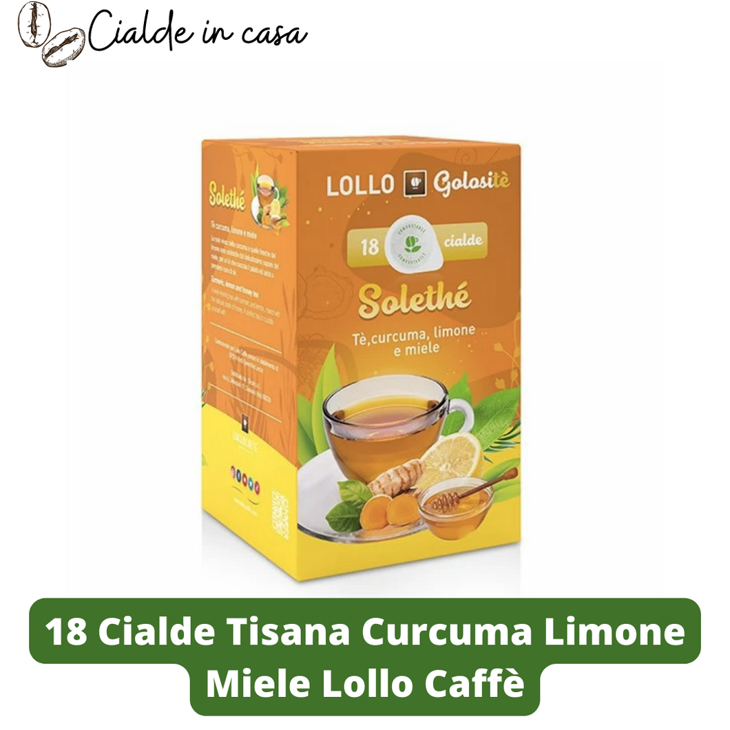 18 Cialde Tisana Curcuma Miele e Limone Lollo Caffè