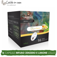 16 Capsule Lollo The Zenzero e Limone Compatibili Dolce Gusto