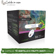 16 Capsule Lollo The al Mirtillo e frutti misti Compatibile Dolce Gusto