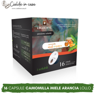 16 Capsule Lollo Camomilla Miele e Arancia Compatibile Dolce Gusto