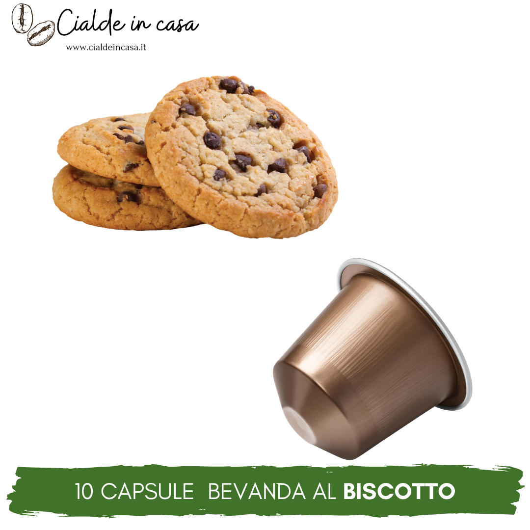 10 capsule Cappuccino al Biscotto compatibile Nespresso