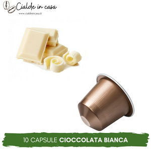 10 Capsule Cioccolata Bianca Compatibili Nespresso