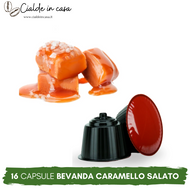 16 Capsule Bevanda al Caramello Salato compatibili DolceGusto