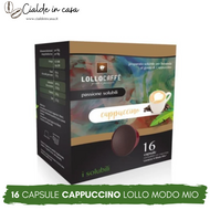 16 Capsule Lollo Cappuccino Compatibili A Modo Mio
