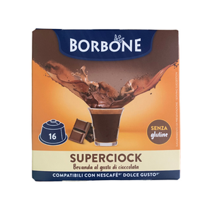 16 Capsule Borbone SuperCiock Cioccolato Dolce Gusto