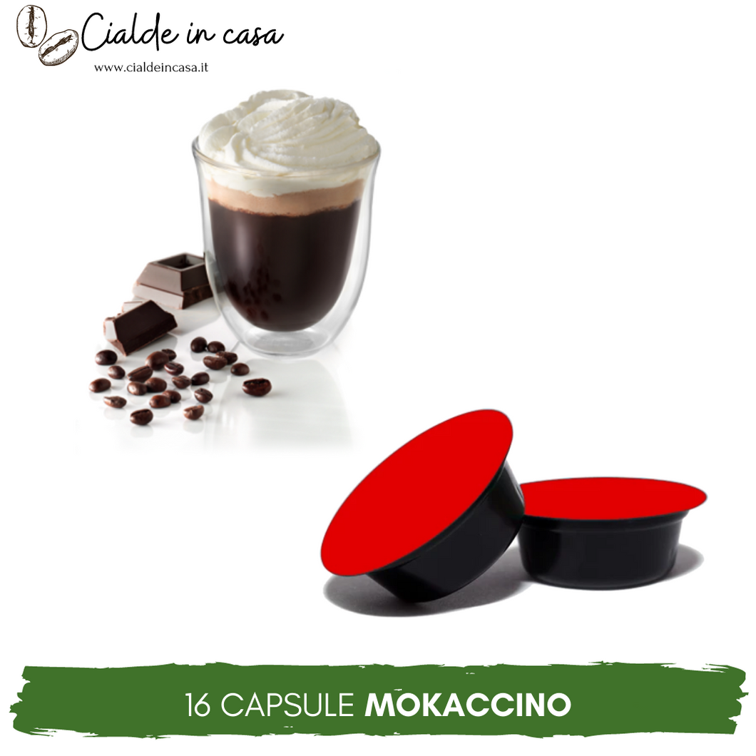 16 Capsule Mokaccino Compatibili A Modo Mio