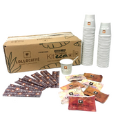 Kit Accessori Lollo: 100 bicchieri, palette e zucchero