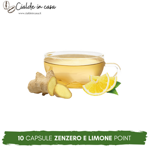 12 Capsule Tisana Zenzero e Limone Compatibili Point