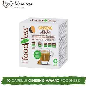 10 Capsule Foodness Ginseng Amaro Compatibili Dolce Gusto