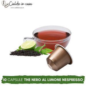 10 Capsule The Nero al Limone Compatibili Nespresso