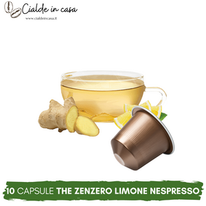 10 Capsule Tisana Zenzero e Limone Compatibili Nespresso